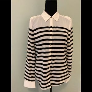 NAUTICAL SILK BLOUSE.